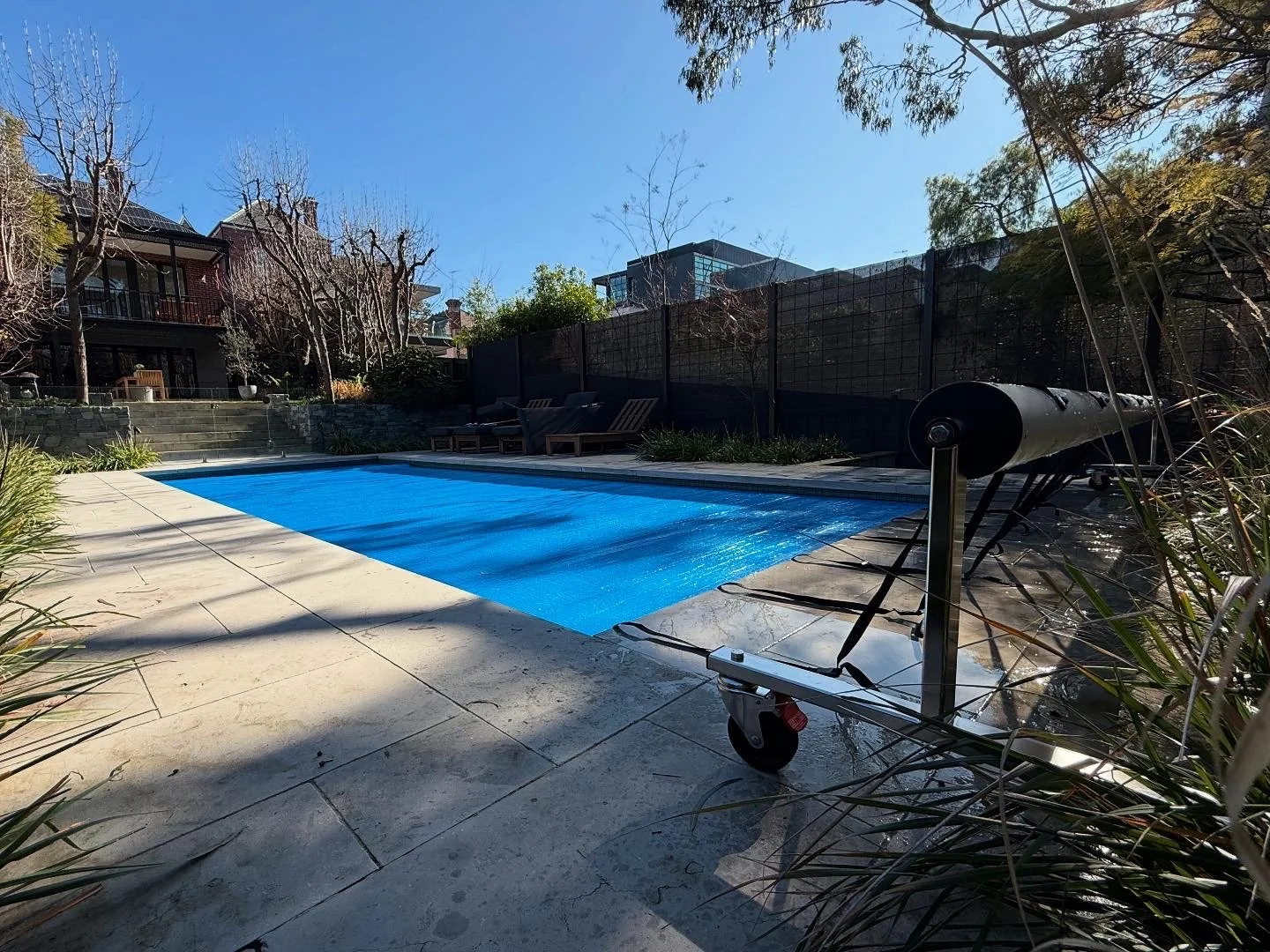 A pool cover will extend your solar heated 
pool swimming season as well as halve your running costs when using a gas heater or heat pump.
