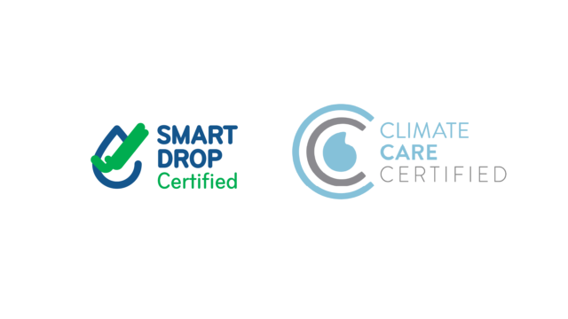 Climate Care Certified:
We’re dedicated to conserving the natural
environment. Our systems are manufactured
using sustainable processes and deliver water
savings, energy efficiency, and reliability. All
Climate Care Certified products undergo