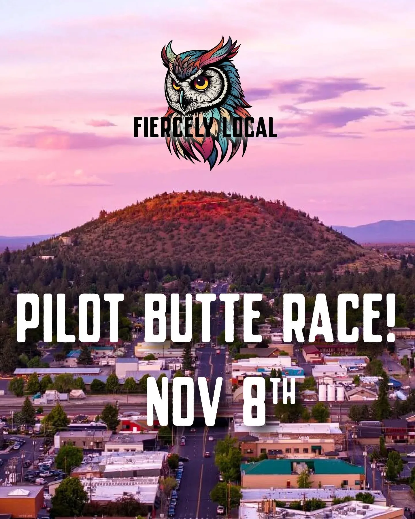 The First Freeze is race up Pilot Butte, but with a twist.

Each lap has to be faster than the last. Race is open to bikers and runners. 

Go solo if you dare, or team up and split the grind.
Runners and bikers both welcome &mdash; it&rsquo;s strateg