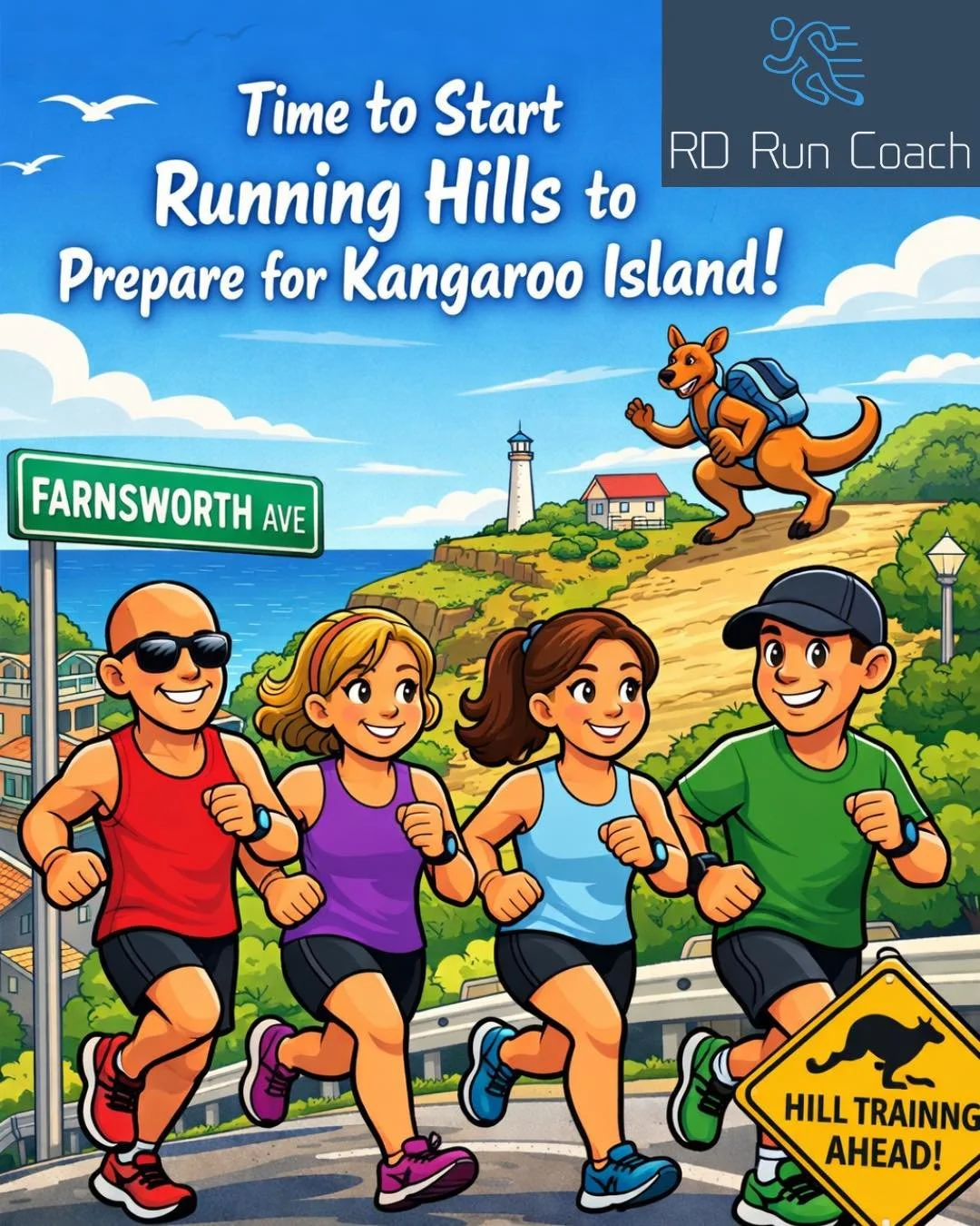 Alright Run Squad&hellip; it&rsquo;s hill time. ⛰️🔥
If we&rsquo;re heading to Kangaroo Island, we don&rsquo;t get to pretend it&rsquo;s flat.

This week we&rsquo;re back at Farnsworth Ave and that means strength, grit and building the kind of legs t