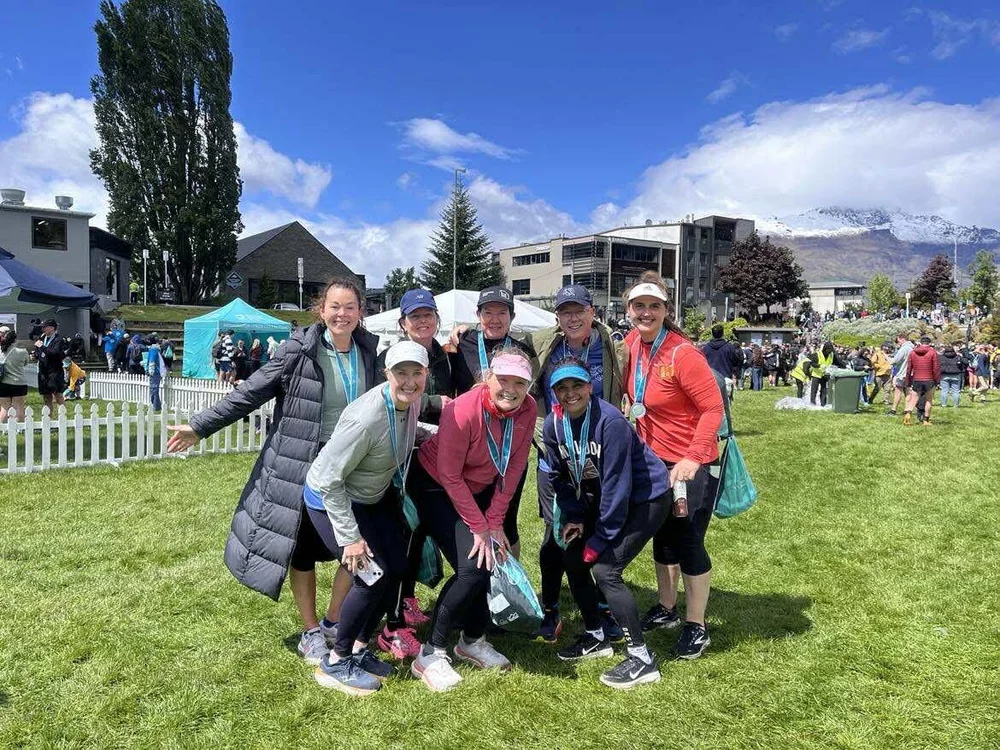 RD Run Squad at the Queenstown Half Marathon in New Zealand