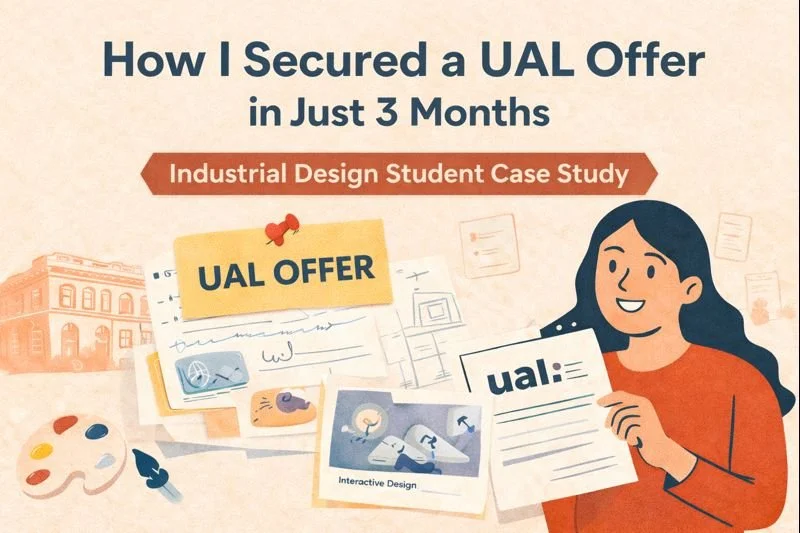 How I Secured a UAL Offer in Just 3 Months | Industrial Design Student Case Study