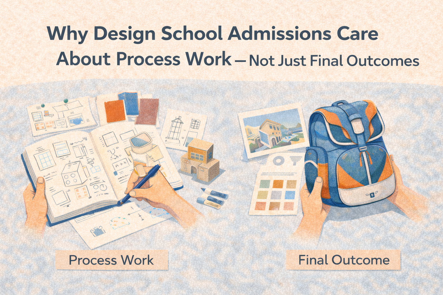 Why Design School Admissions Care About Process Work — Not Just Final Outcomes