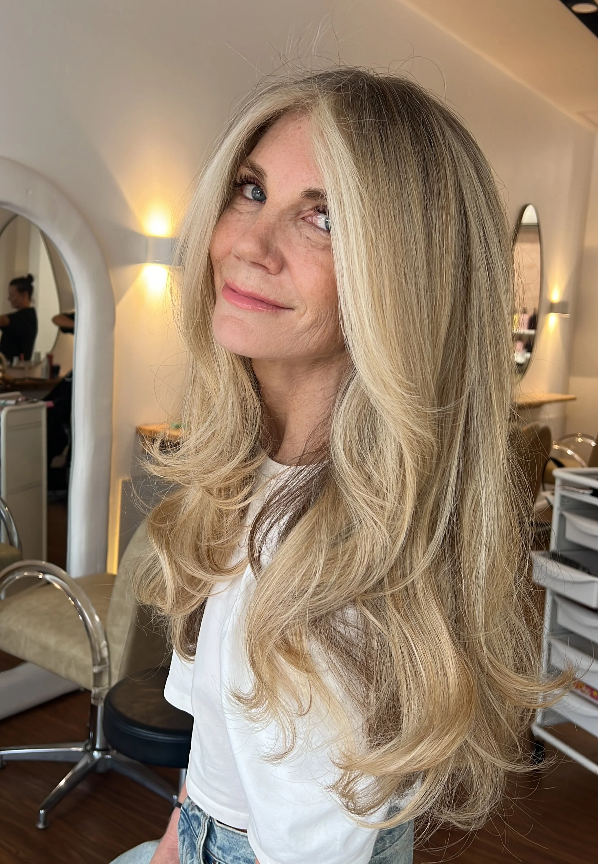 Creamy blonde colour result by HairyAdelaide Northern Beaches