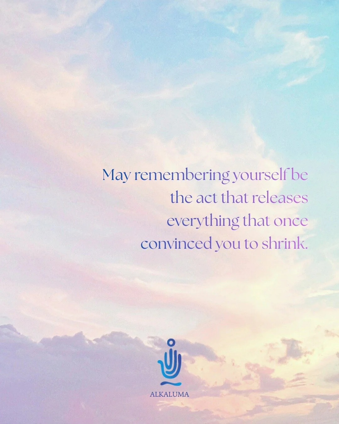 May remembering yourself be the act that releases everything that once convinced you to shrink.

Not by force.
Not by becoming someone new.
But by listening again &mdash; to your truth, your body, your inner knowing.

So much of what asks us to shrin