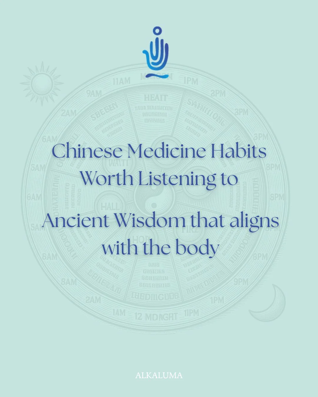 Chinese Medicine has been observing the body's natural rhythms for thousands of years through the Horary Clock - showing how different organs are most active at specific times.

When we work with these rhythms instead of against them, everything chan