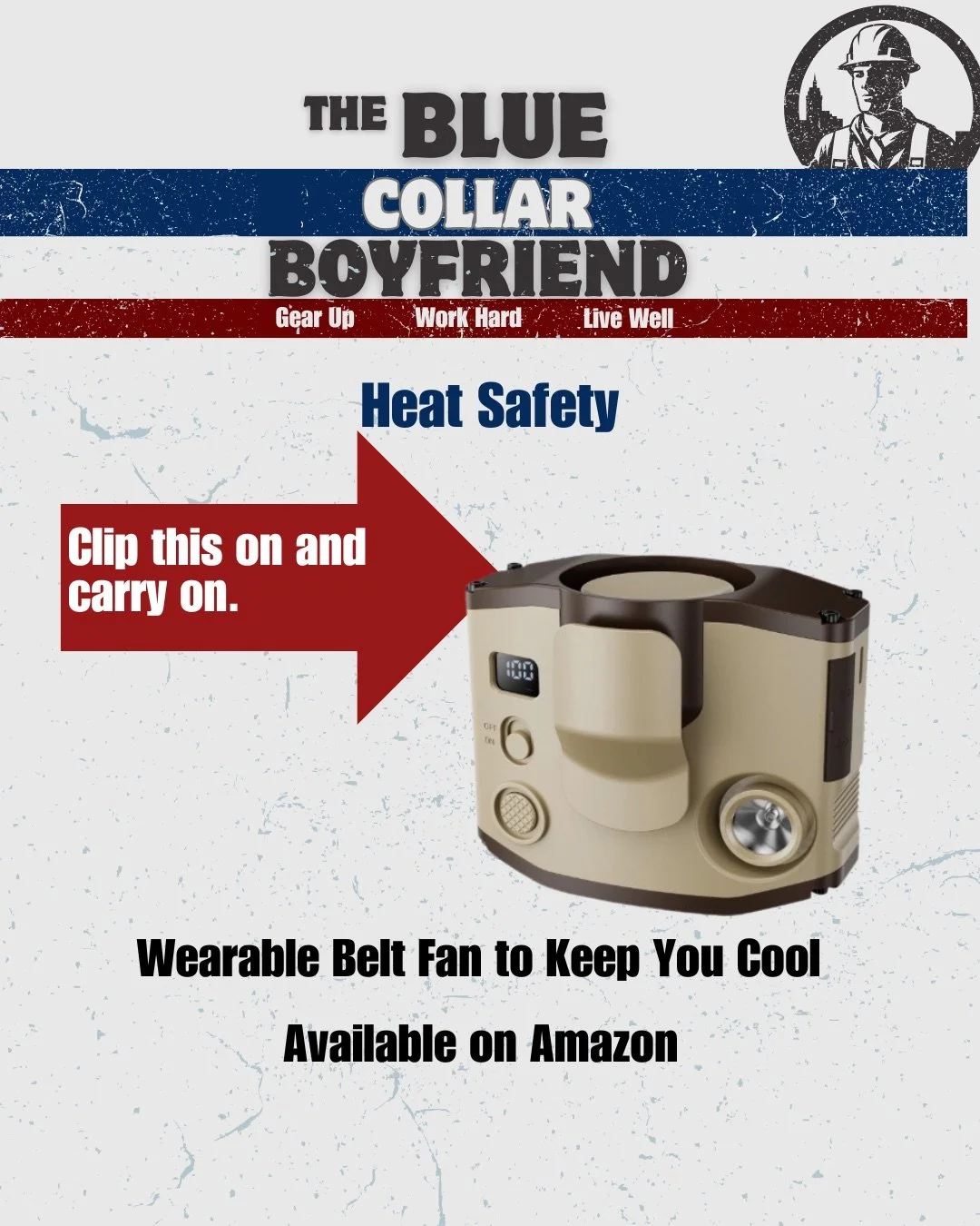Belt Up and Breathe: The Clip-On Fan That helps you get that honey do list cleared