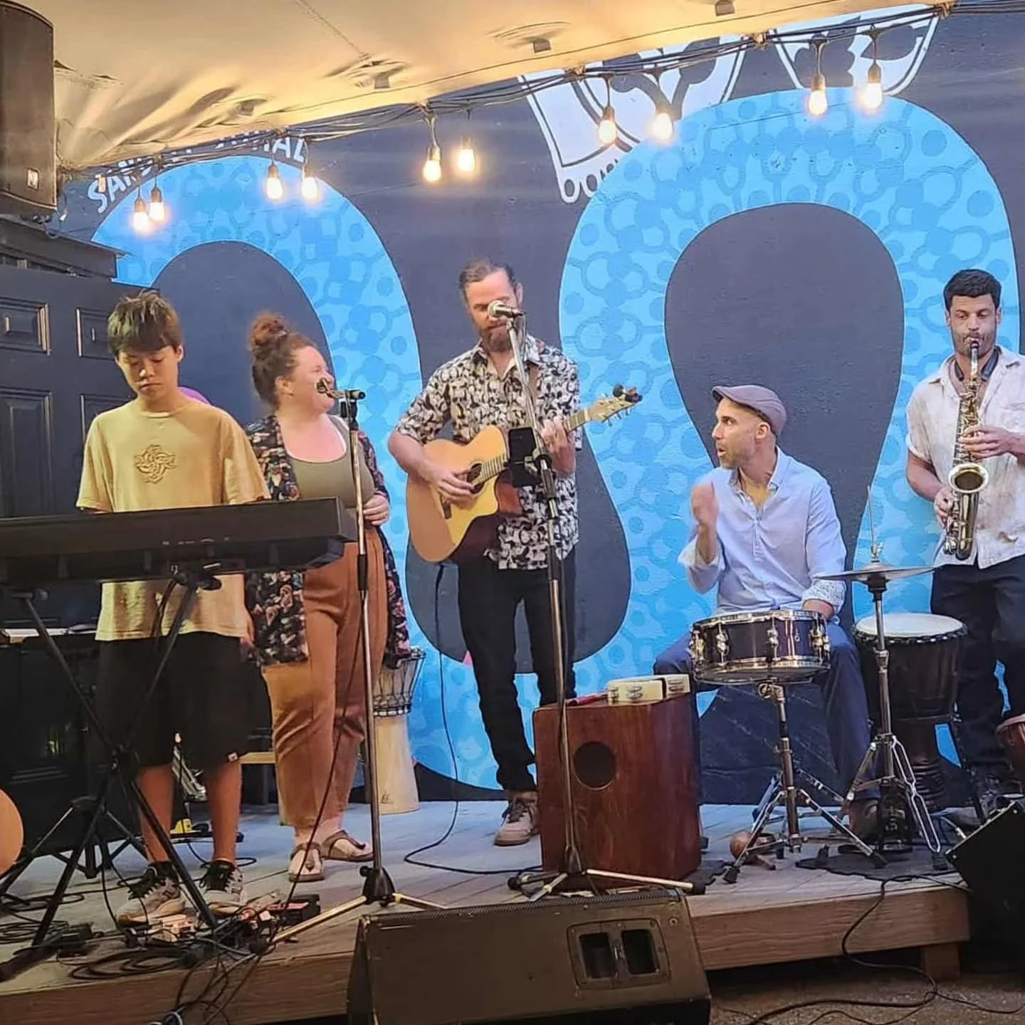 The last open mic at the @humehotel was a blast!! 
Lots of emotions singing with this lovely human for the last time for a while.
As many of you know I am making the move back out to the coast in a couple weeks. Its been a busy time but I have manage