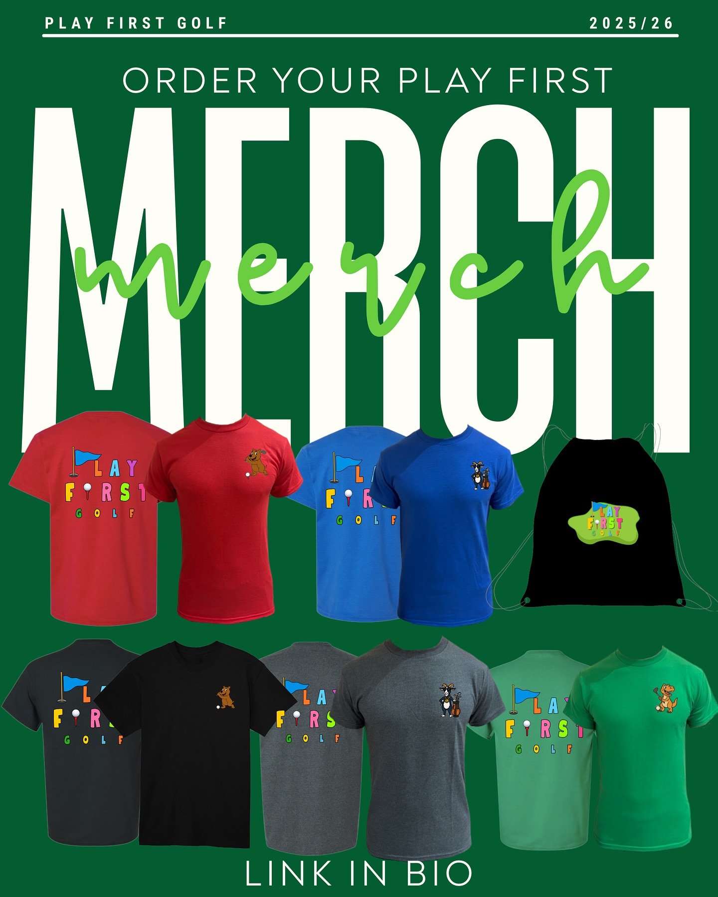 Play First Merch just levelled up!
We&rsquo;ve added our new logos across the collection and introduced Play First drawstring bags, perfect for practices, camps, and everyday golf life
Shop the updated merch lineup now on our website
PlayFirstGolf.ca