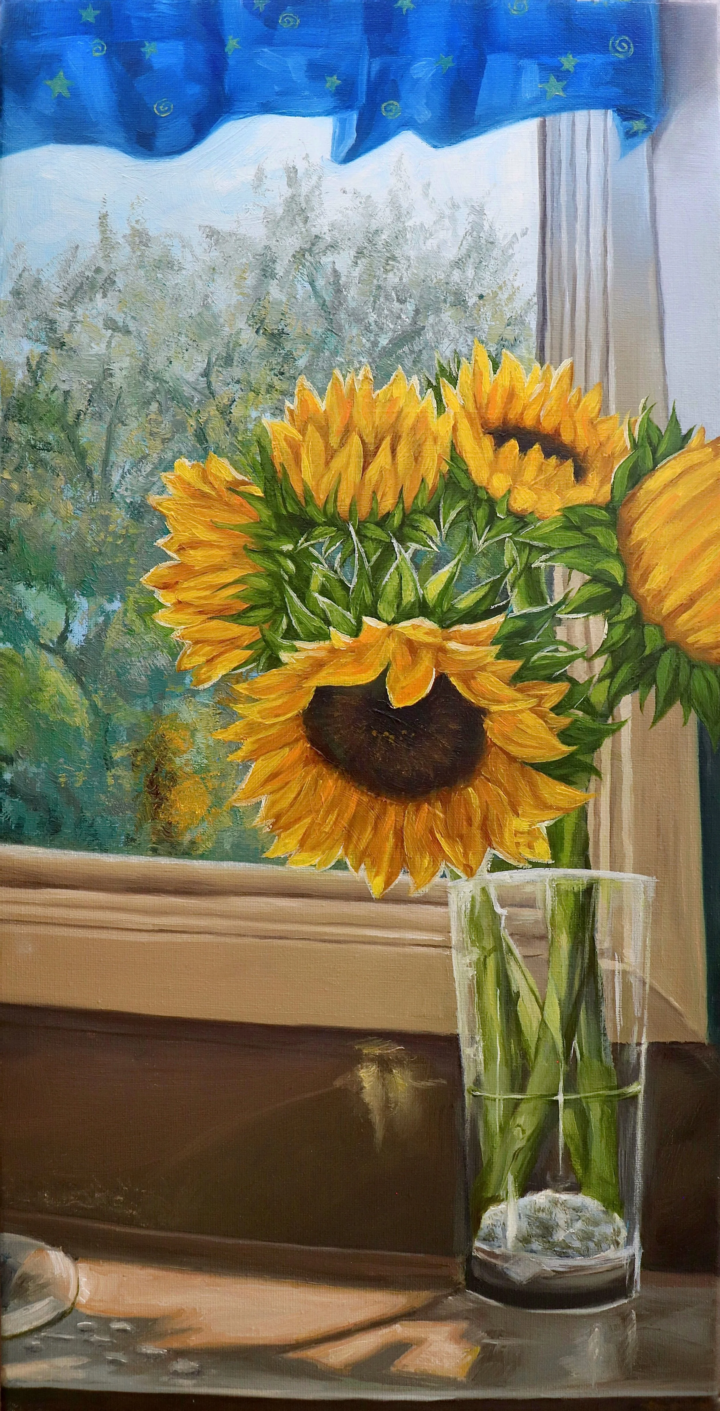 Oil on Canvas h 20 x w 10 in
