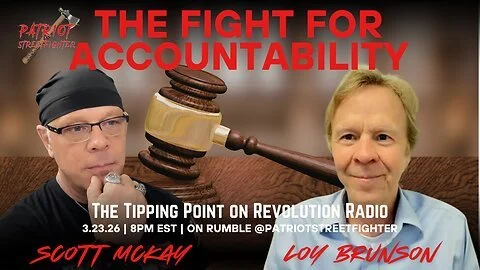 3.23.26 @ 8pm EST THE TIPPING POINT with Loy Brunson | The Fight For Accountability