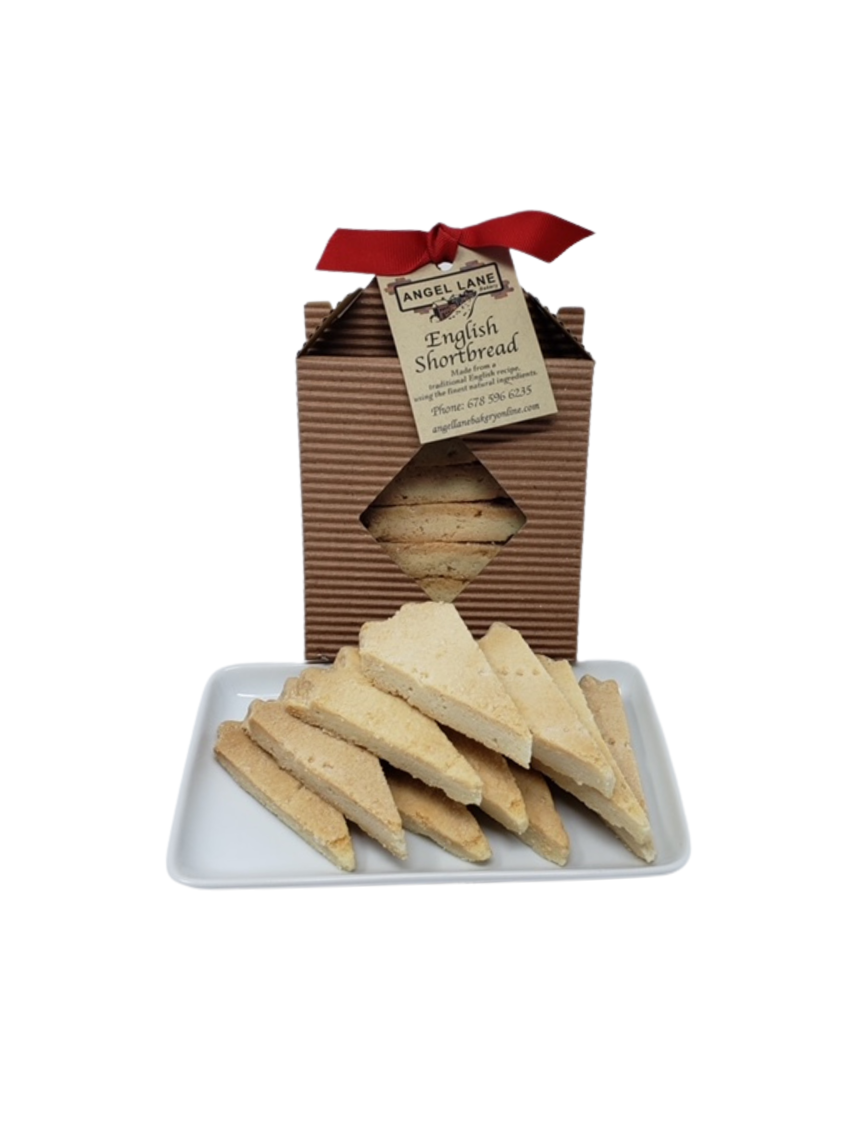 English shortbread with plate