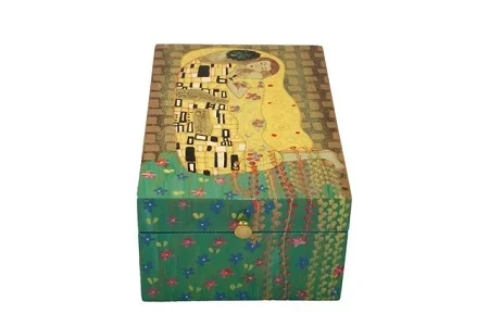 Personalized Kiss Box keepsake gift box featuring a custom handwritten message inside, designed as a unique romantic gift, anniversary gift, or special occasion keepsake