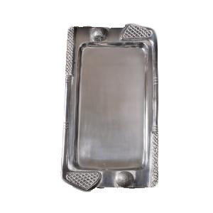 Golf-themed serving tray featuring elegant golfer-inspired design, perfect for golf lovers, man cave decor, home bar accessories, and unique golfer gifts.