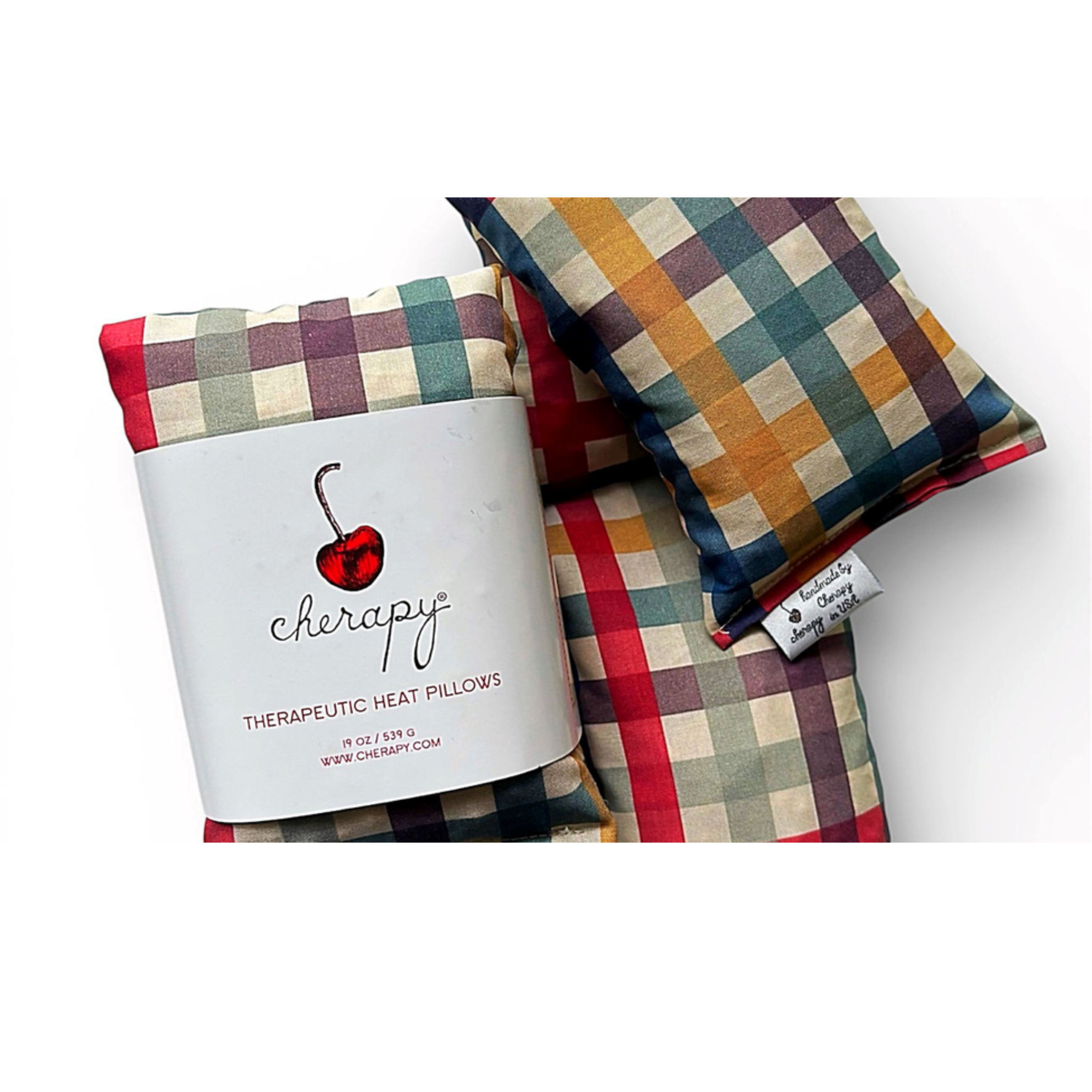 Therapeutic Cherry Pit Heat Pillow | Natural Microwave Heating Pad & Cold Therapy Pack