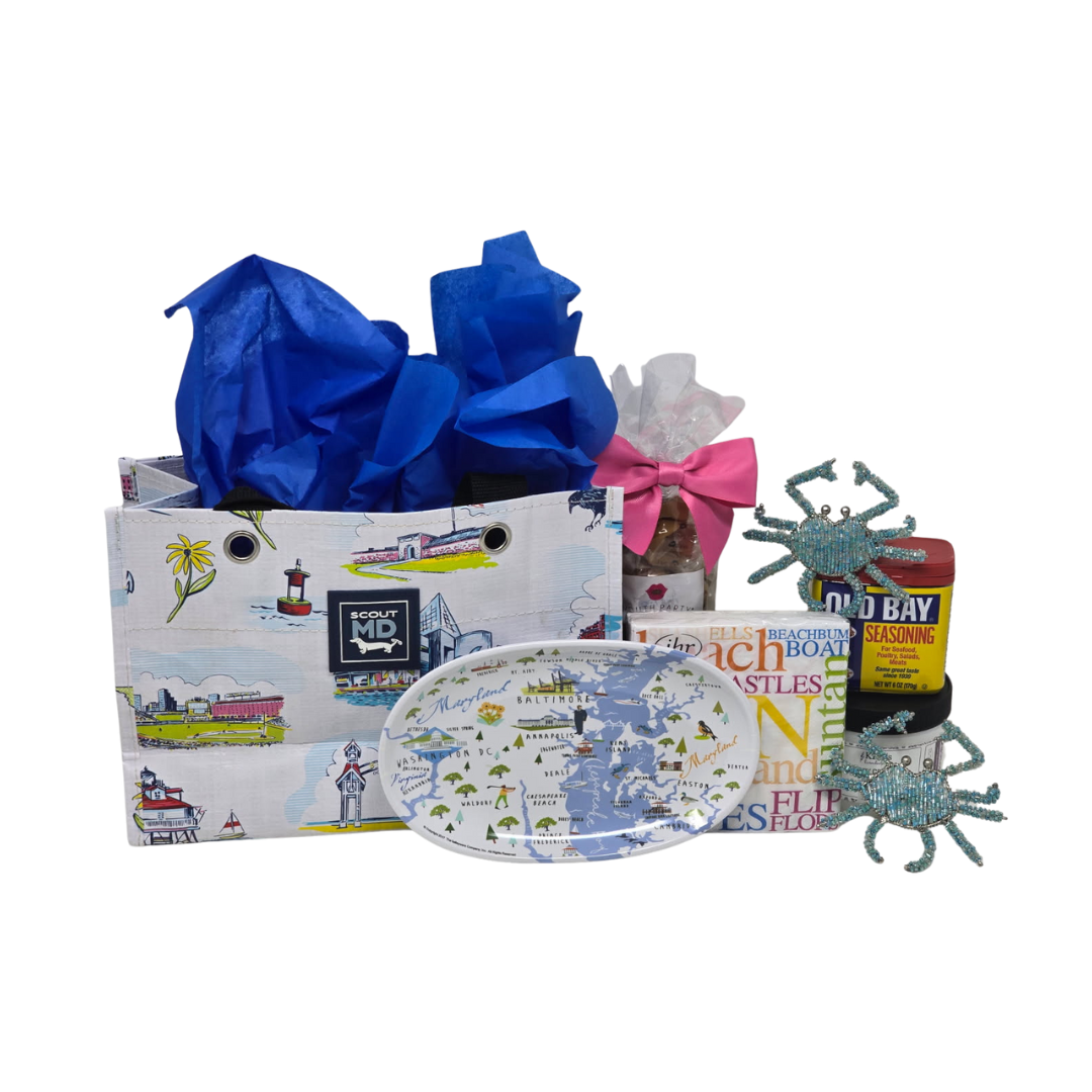 Maryland Tote Gift Set with Coastal Tumblers – Maryland Inspired Gift