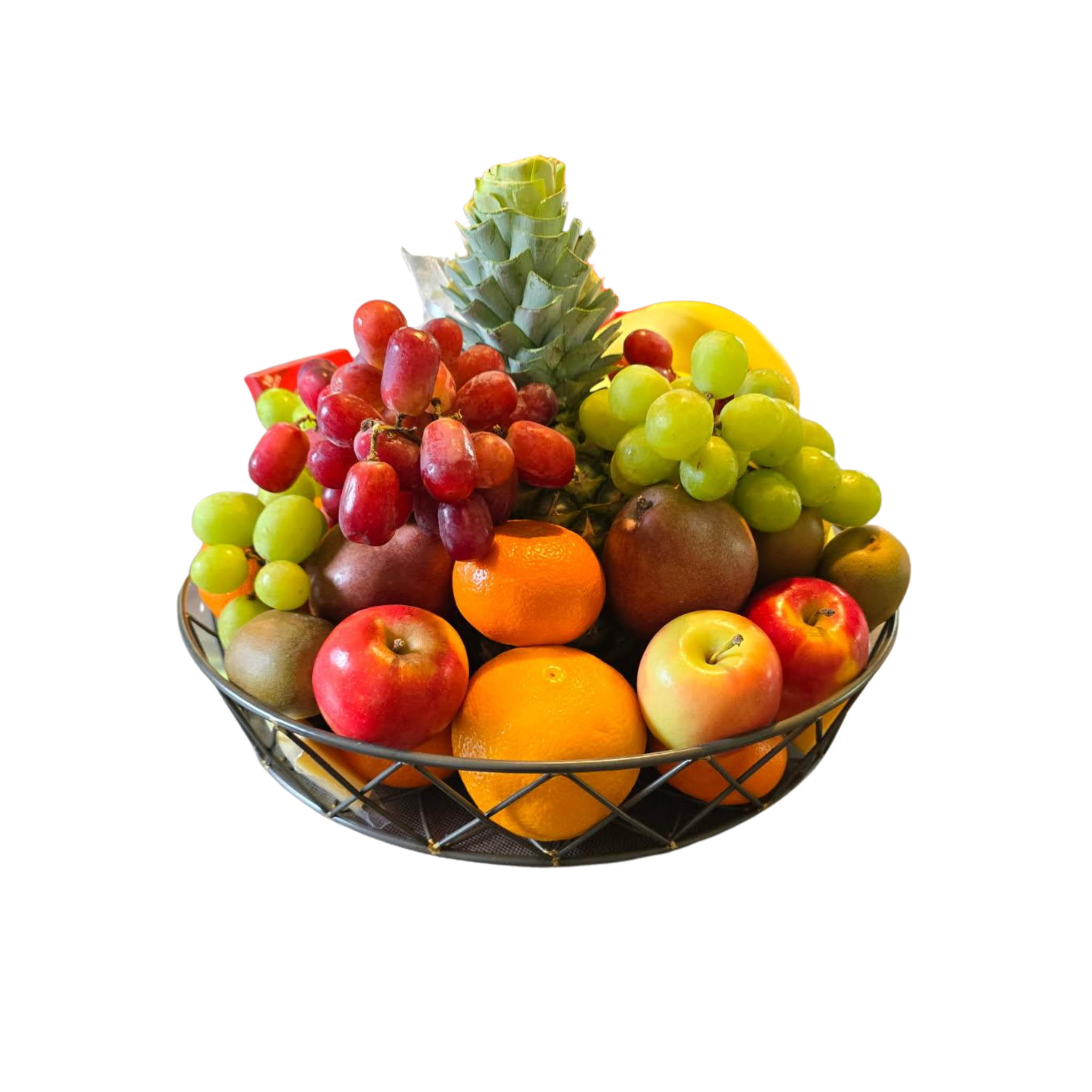 Gourmet Fruit, Cheese, Crackers and Chocolate Gift Basket