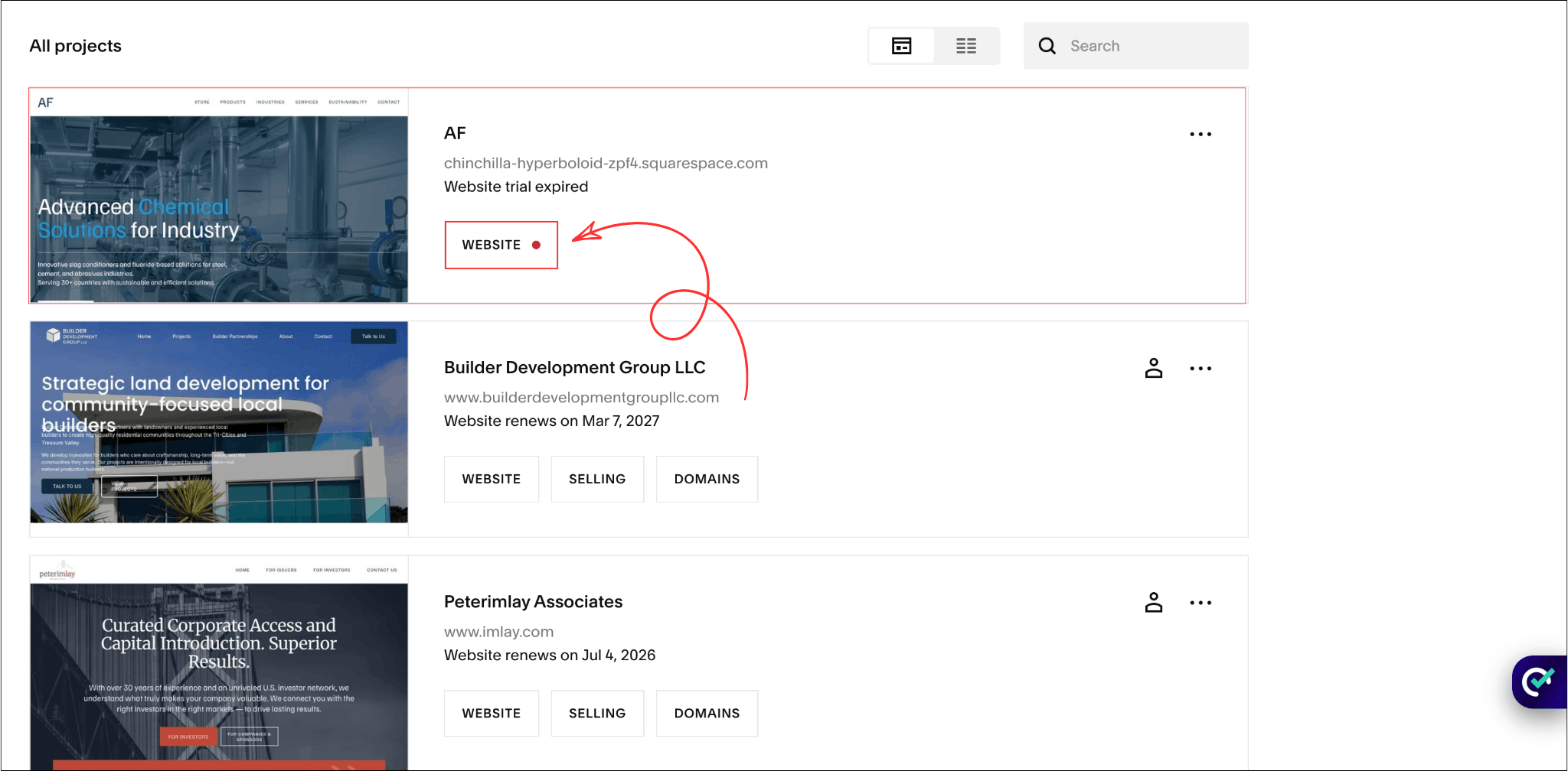Web Goyat tool to extend Squarespace trial for expired Squarespace websites
