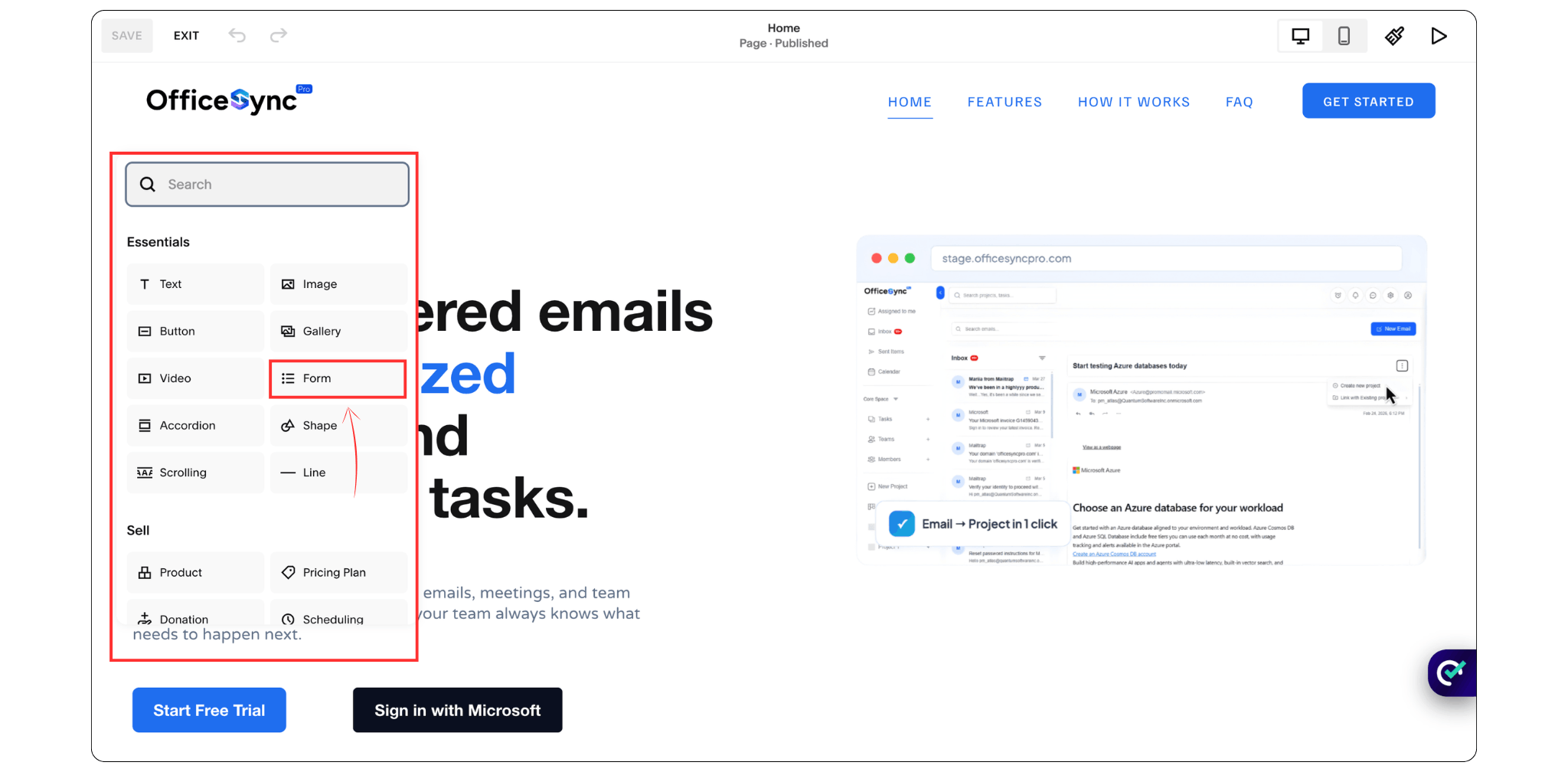 add a contact form in Squarespace using the Form Block