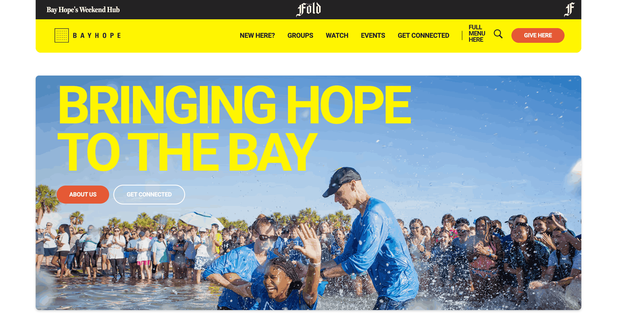 Family-focused ministry website design with clear navigation and welcoming layout