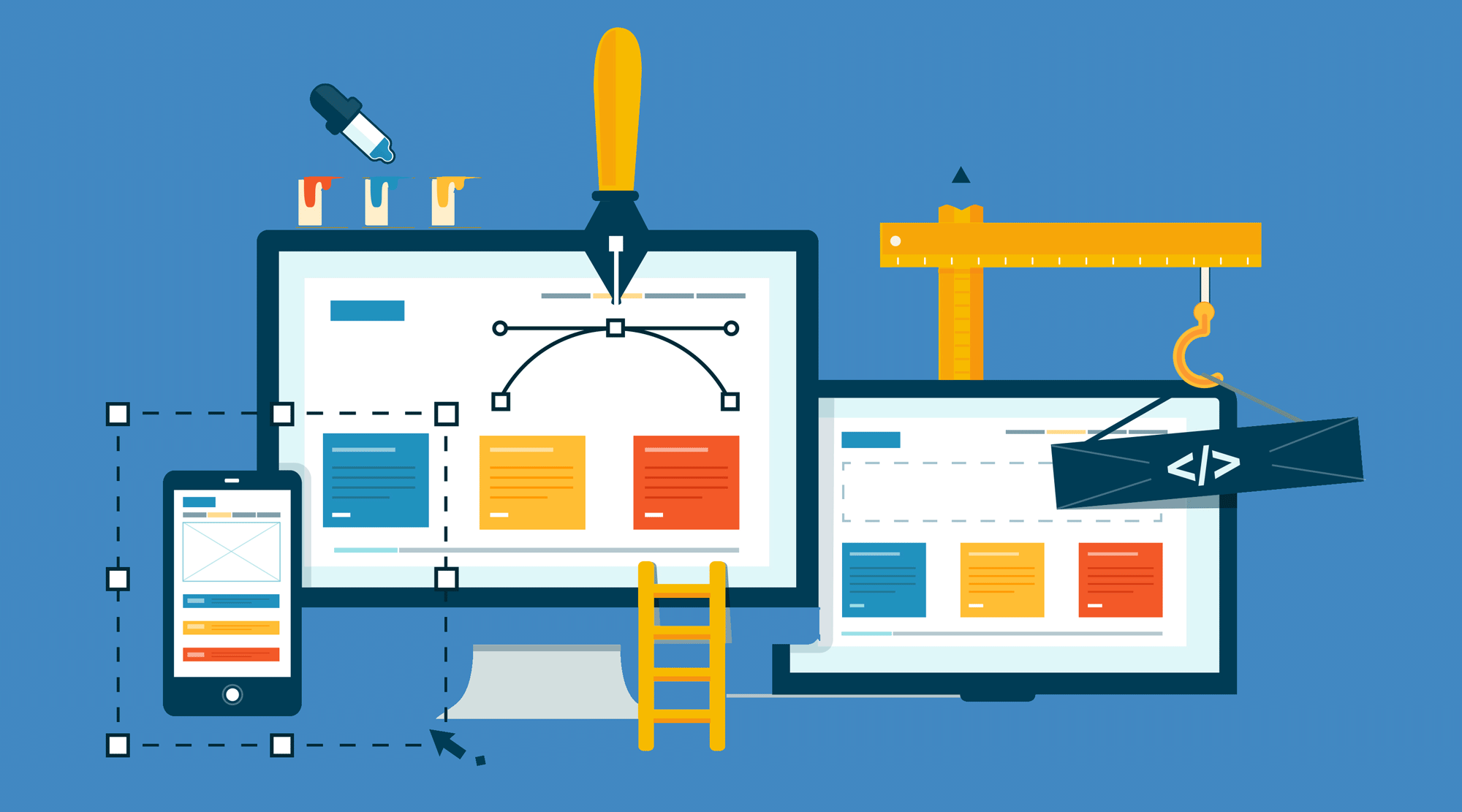 Hire a web designer or build your own website comparison for small business owners