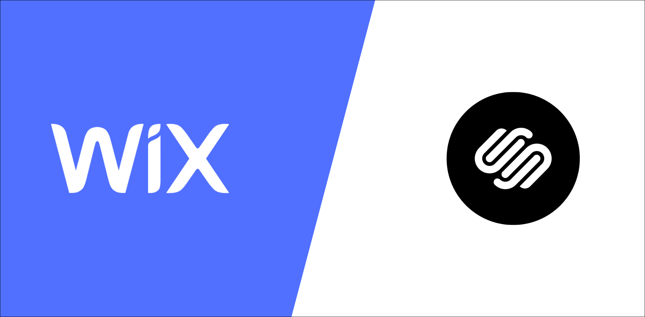 Squarespace vs Wix comparison showing website builder features for small businesses including design, SEO, pricing and ecommerce.