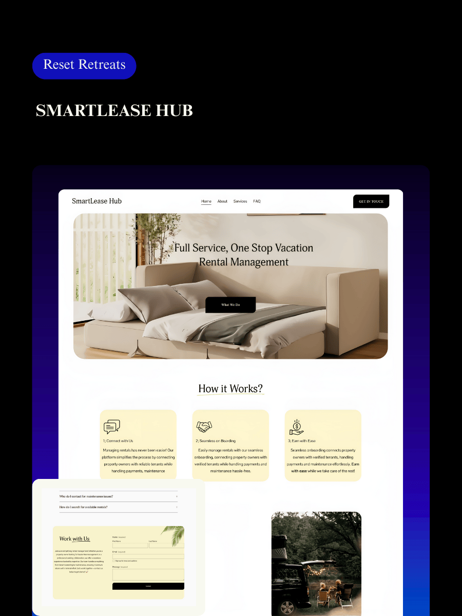 SmartLease Hub logo — rental business Squarespace website created by Toronto Squarespace web designer