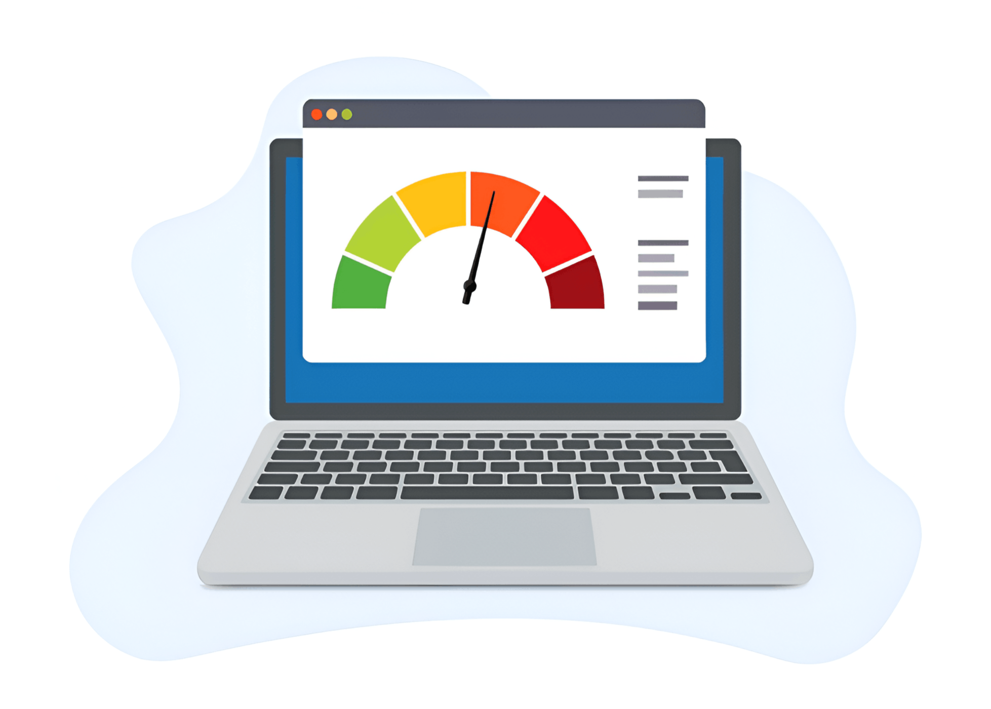 Slow website loading speed delaying access to page content.