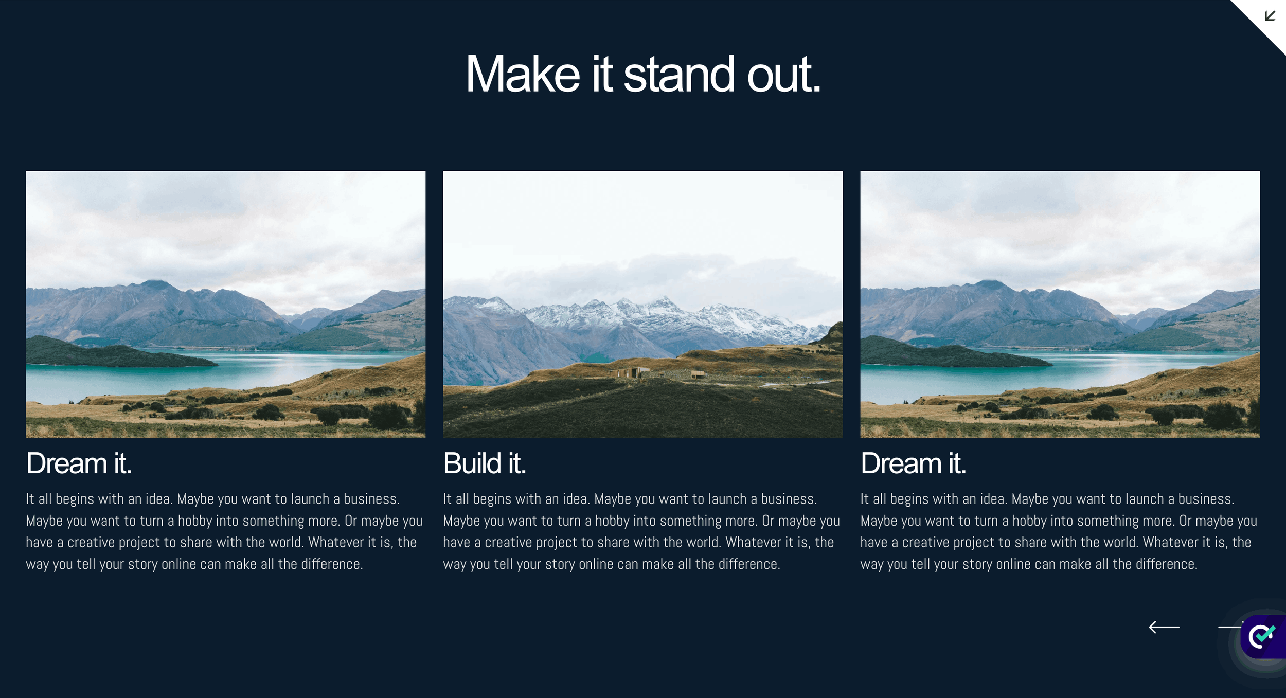 Squarespace List section is showing