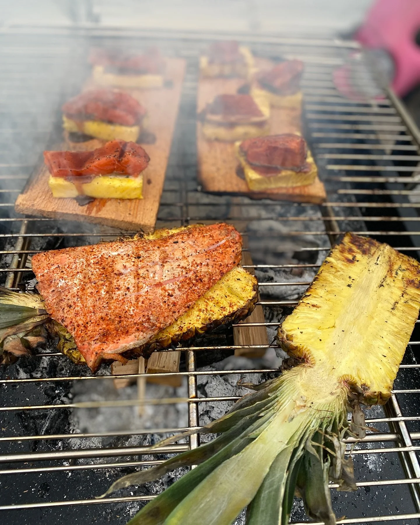 Pineapple Plank Salmon