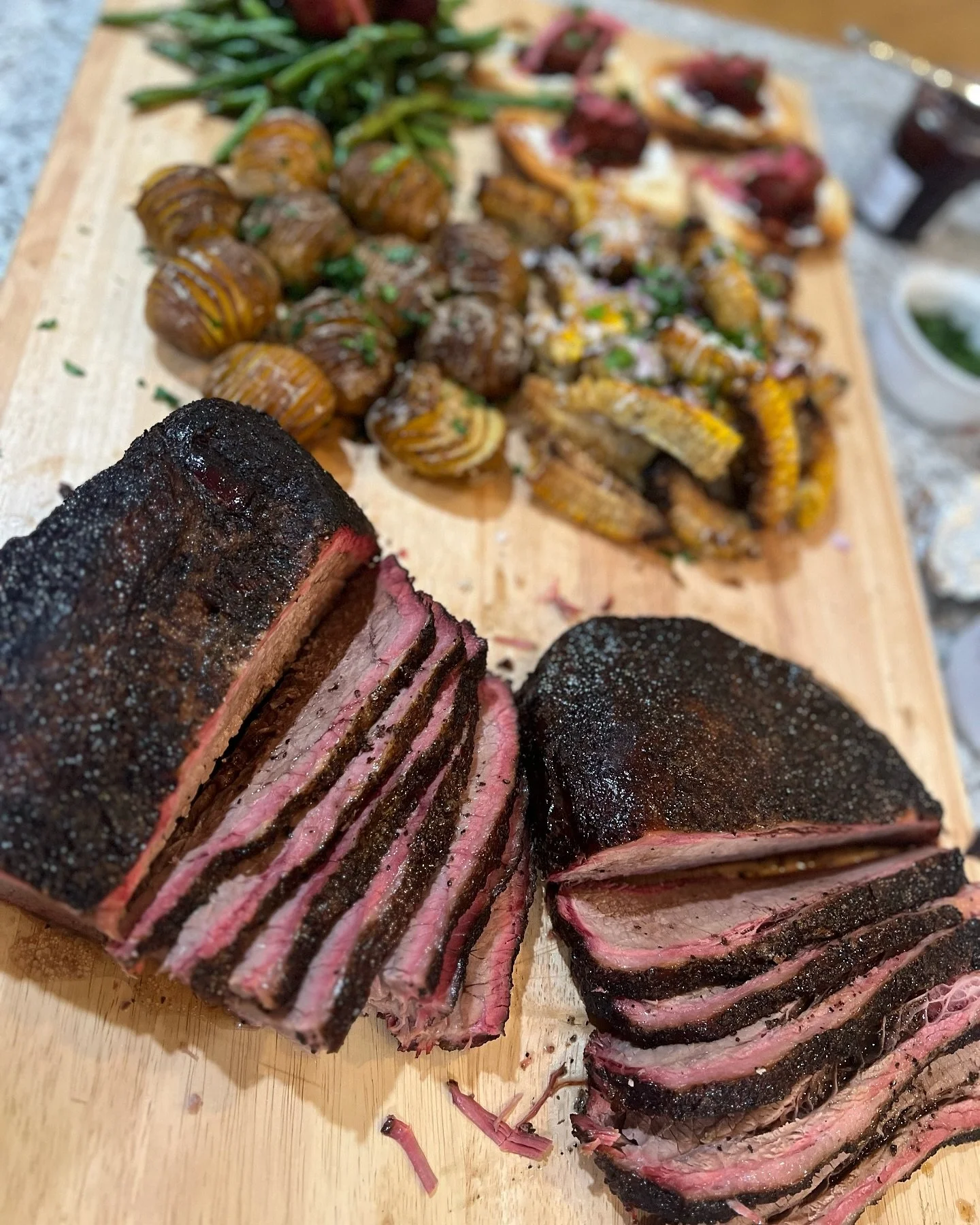 3 ingredient smoked brisket - Salt, Pepper, and Brisket 😋