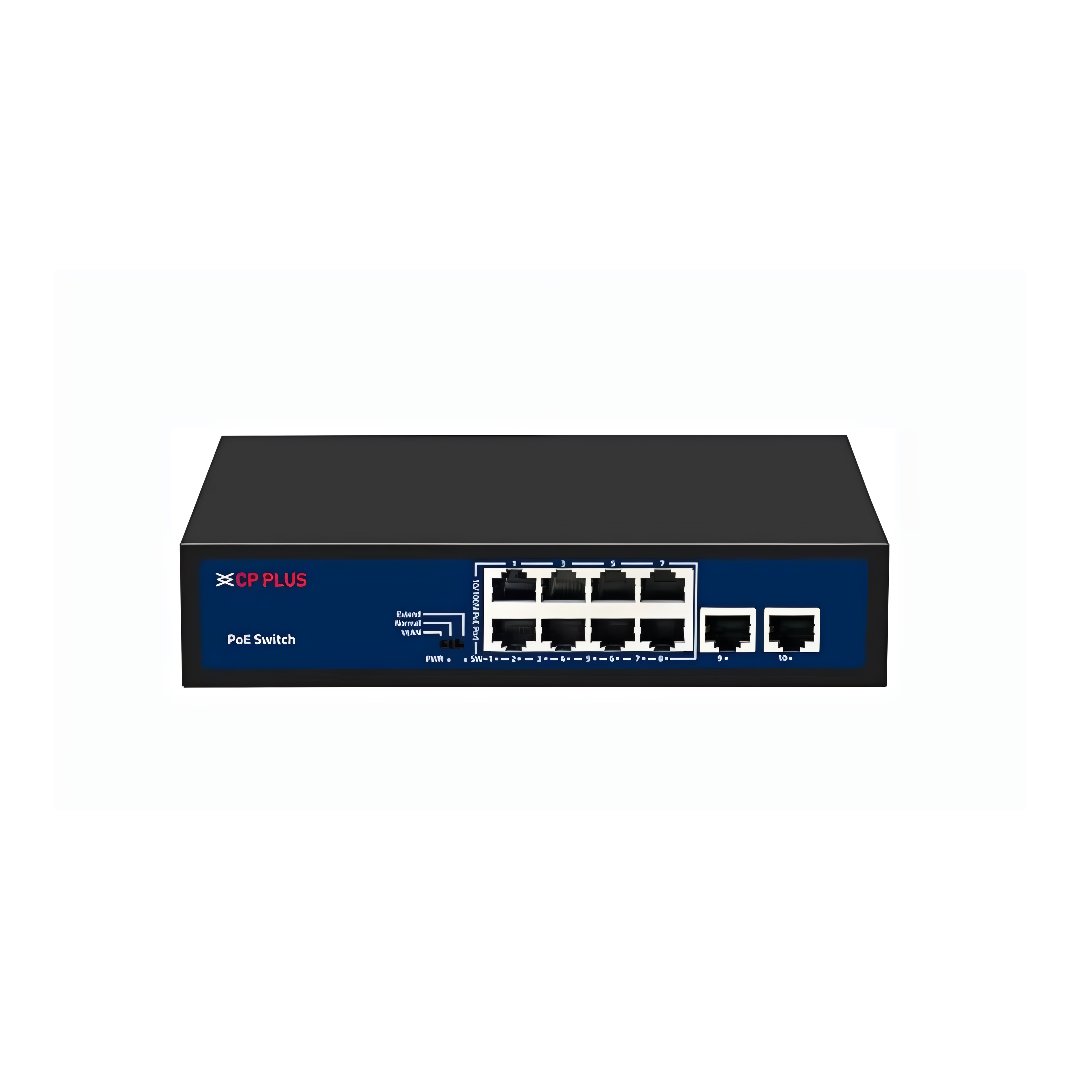 CP Plus Poe 100 Mbps Switch CP-DNW-HPU8H2-96-V2