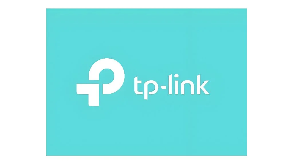 Blue background with white TP-Link logo and text.