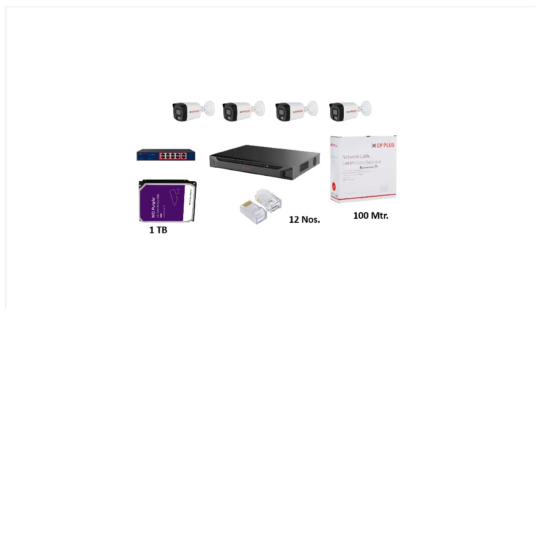 CP Plus 8 Channel NVR & Camera Bundel