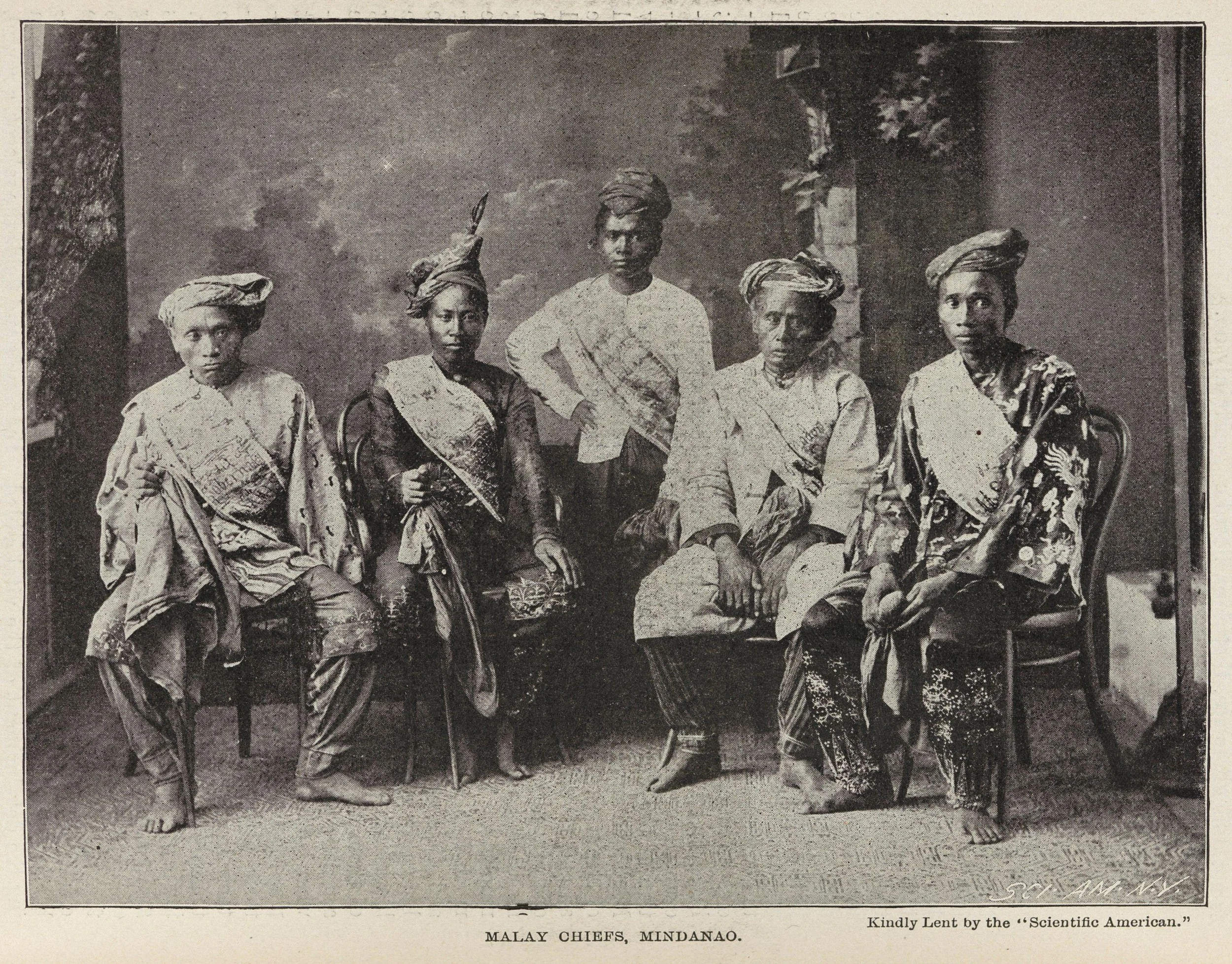 Malay Chiefs, Mindanao. The Phrenological Journal, 1899
Malay Chiefs, Mindanao. The Phrenological Journal, 1899. Wellcome Collection, JSTOR, https://jstor.org/stable/community.24794253. Accessed 3 Mar. 2025.