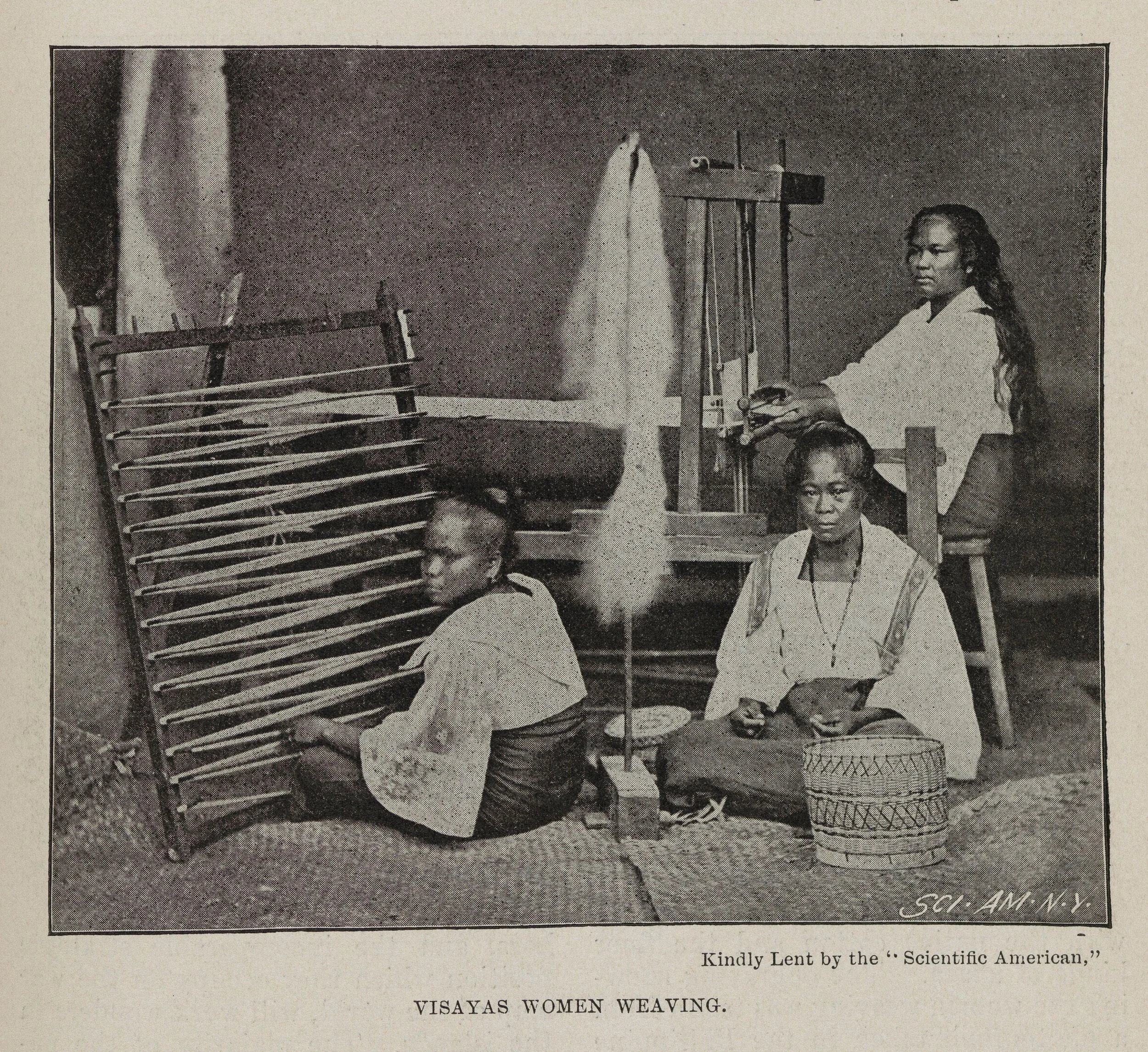 Visayas Women Weaving. The Phrenological Journal, 1899. Wellcome Collection, JSTOR, https://jstor.org/stable/community.24794252. Accessed 3 Mar. 2025.