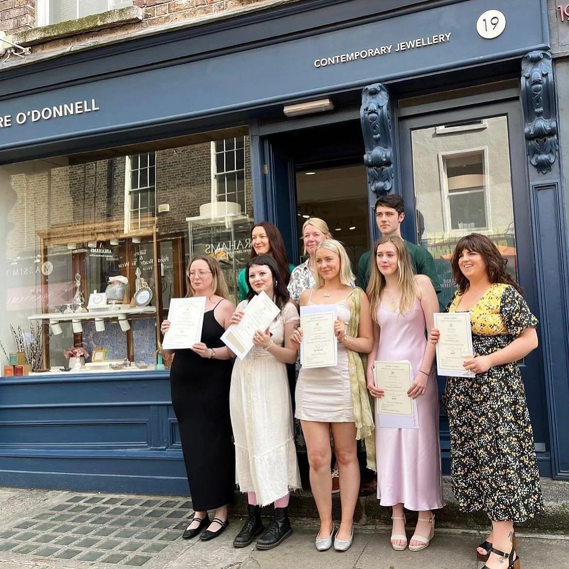 Our Class of 2025 students graduated from the Jewellery Skills and Design Course this past Friday! We are so proud of their hard work and dedication.
Come check out their collections, on display until this Friday!

19 Anne Street South
Dublin 2, Irel