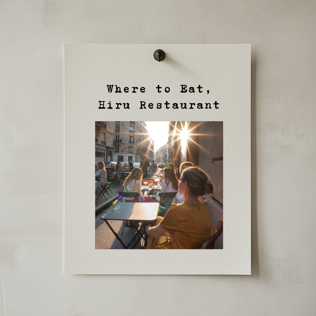 Where to Eat, Hiru Restaurant