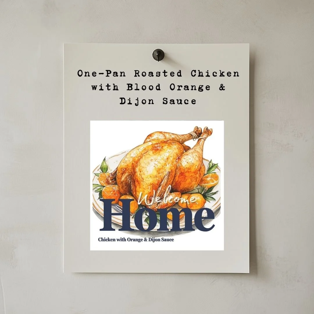 One-Pan Roasted Chicken with Blood Orange &amp; Dijon Sauce