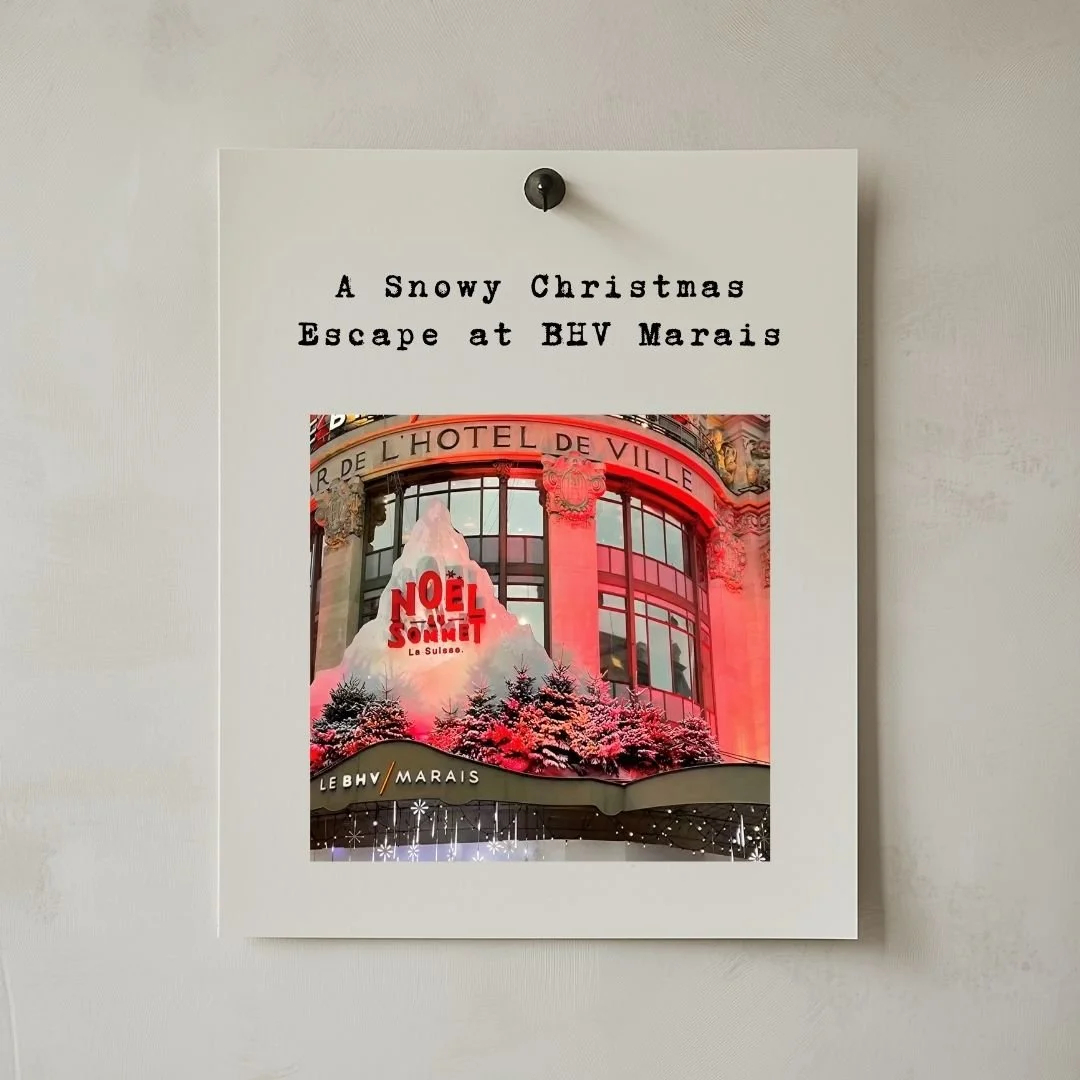 A Snowy Christmas Escape at BHV Marais - Watch the Window Magic