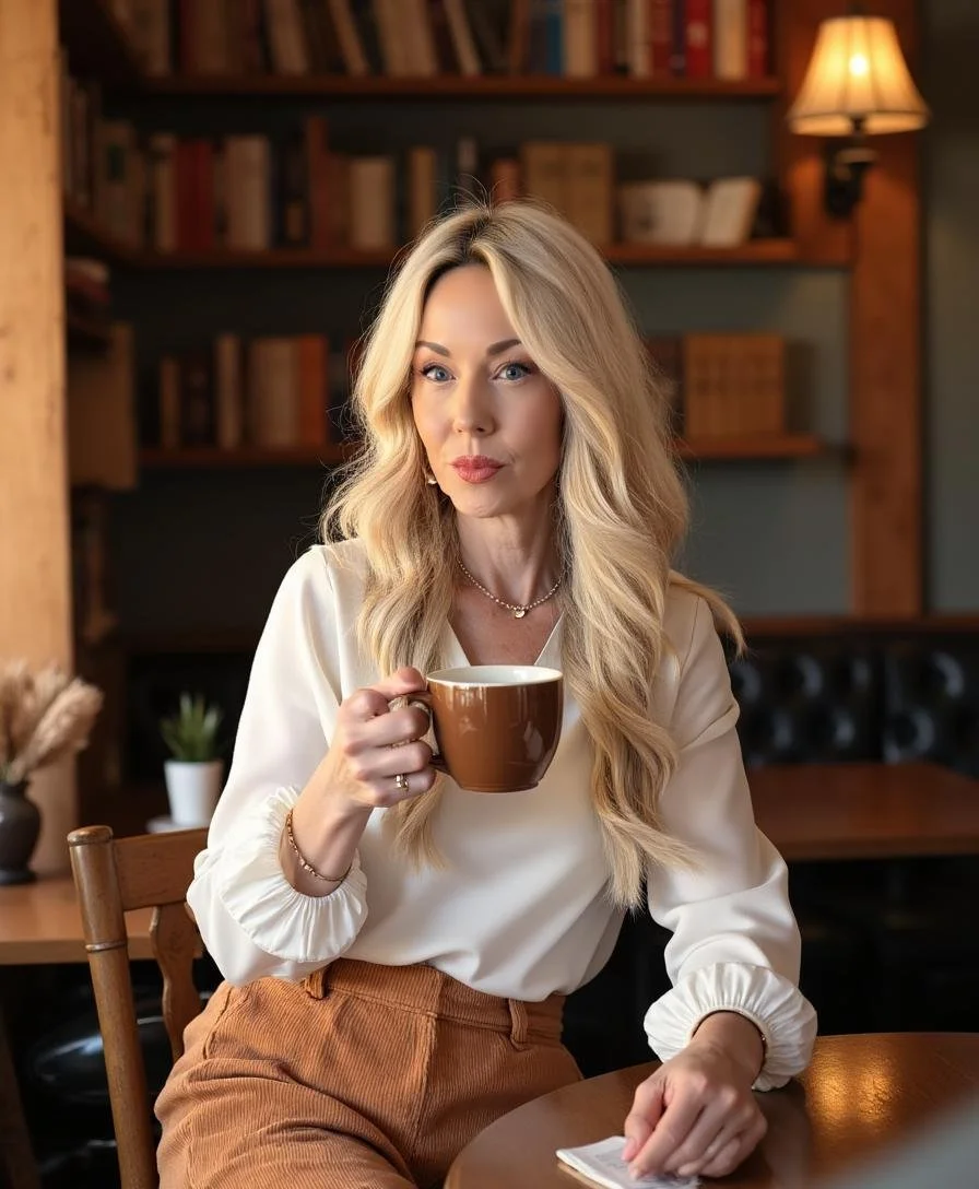 Shannon at Coffee Shop