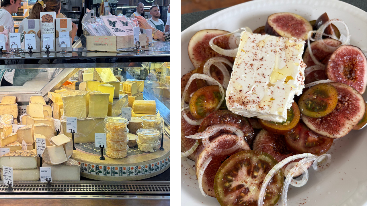 Fig, tomato and feta salad