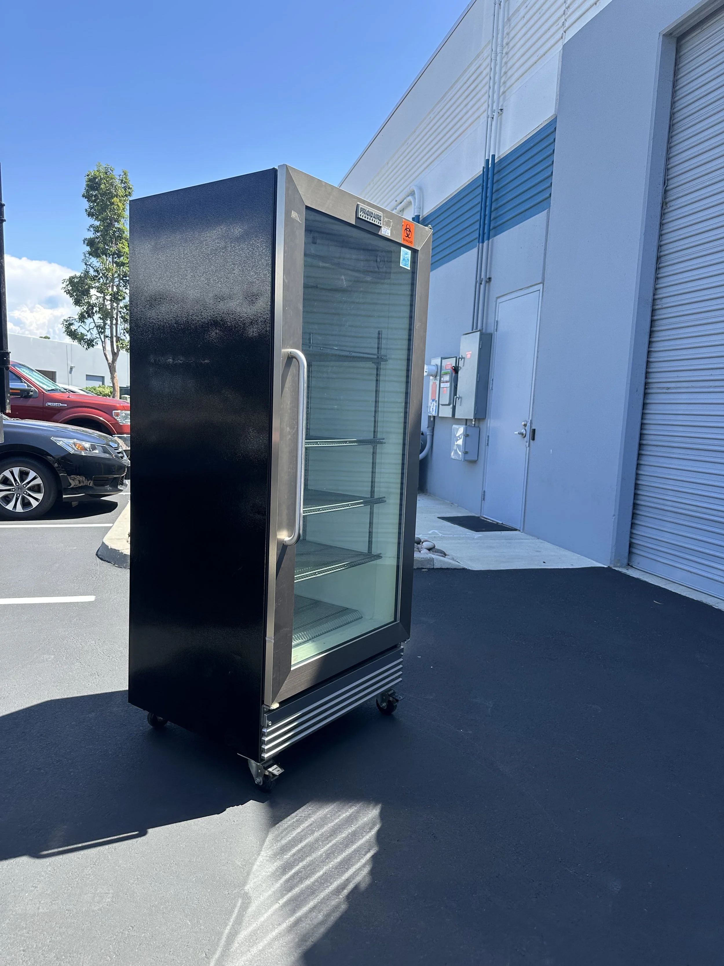 This commercial fridge needed to be hauled away, the compressor itself blew out!