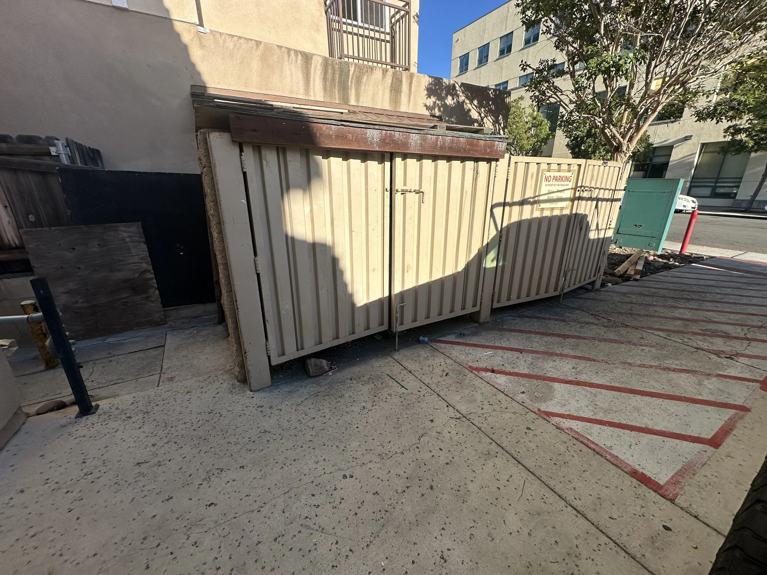 Items were cleared out.