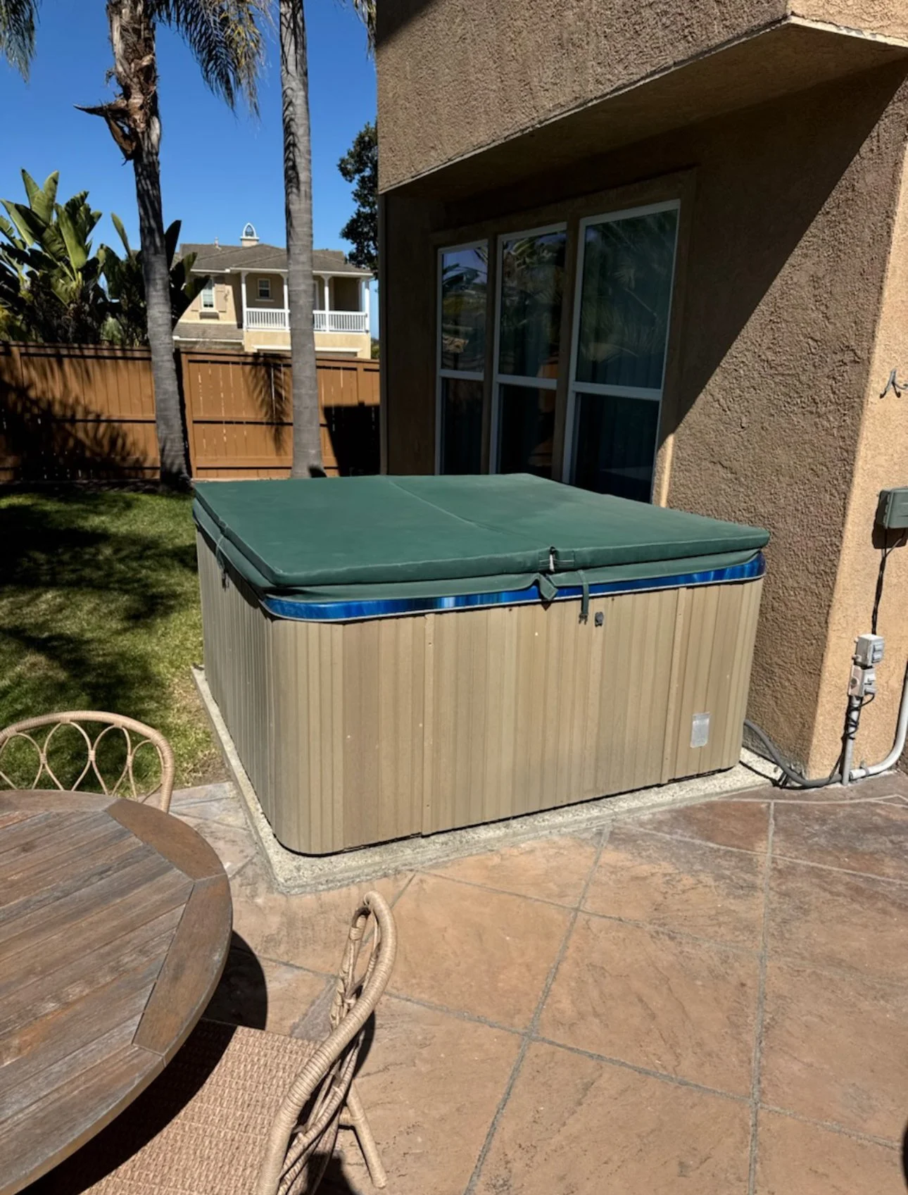 A Hot tub removal.