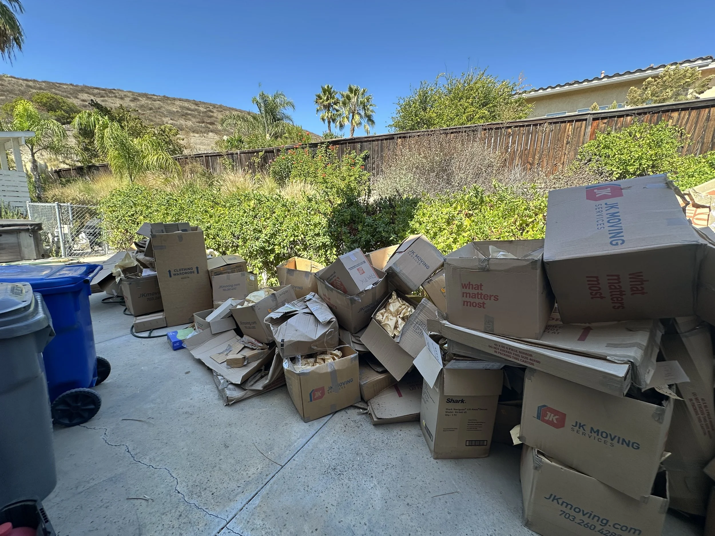 The boxes pile extended