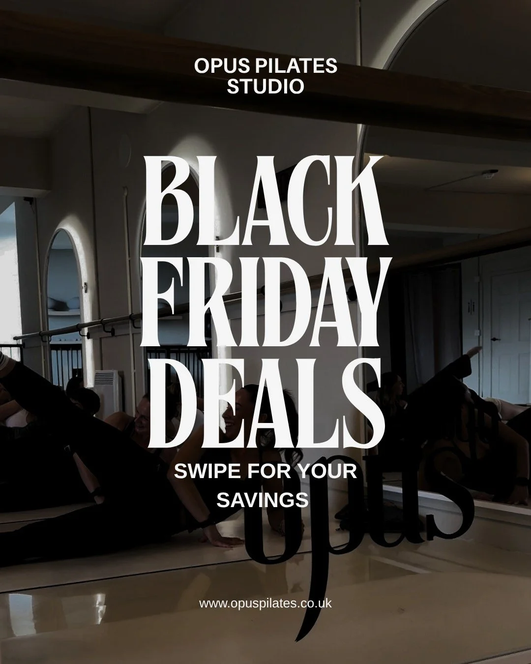 🖤 BLACK FRIDAY IS HERE AT OPUS! 🖤

This year, we&rsquo;re making it easier than ever to commit to your Pilates journey (and save while you do it). Whether you&rsquo;re a new face or a familiar one, there&rsquo;s something for everyone...

1. Member