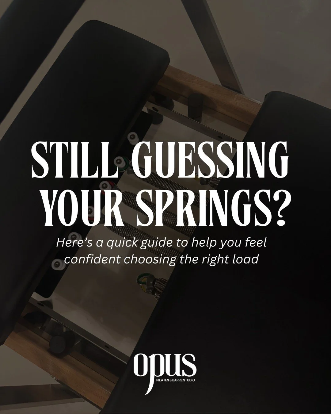 Still guessing your springs?
Here&rsquo;s a quick guide to help you feel confident choosing the right load:

Red- Heavy
Strength work, lower-body focus, stability challenges.

Green- Medium
Control-based work, lunges, planks, balanced resistance.

Ye