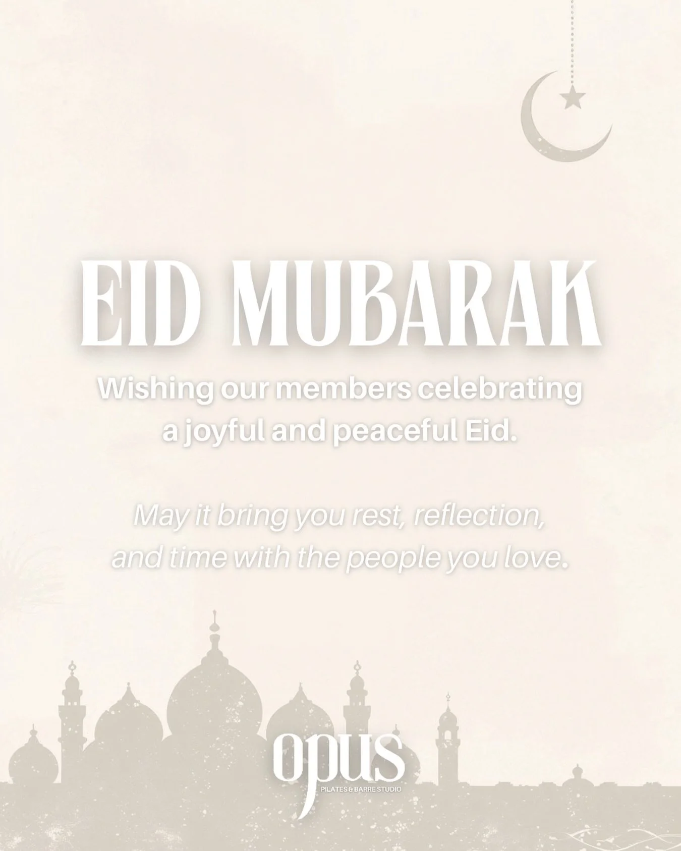 Eid Mubarak to everyone in our Opus community celebrating 🤍

We&rsquo;re wishing you a beautiful day filled with family, celebration, and well-deserved rest after the month of Ramadan.

It&rsquo;s been an honour to support many of our members throug