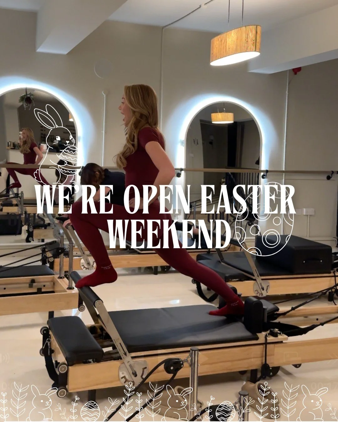 Open as normal this Easter weekend 🤍

No changes, no interruptions, just your usual classes, your routine, and your time to move.

Whether you&rsquo;re keeping consistent or just carving out a little time for yourself over the bank holiday, we&rsquo